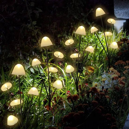 Solarne Lampki LED w Kształcie Grzybów do Ogrodu, Rabat i Ścieżek – Zestaw 10 Sztuk