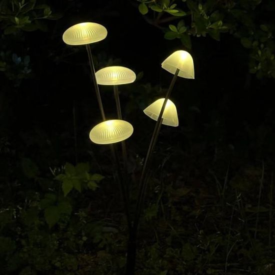 Solarne Lampki LED w Kształcie Grzybów do Ogrodu, Rabat i Ścieżek – Zestaw 10 Sztuk