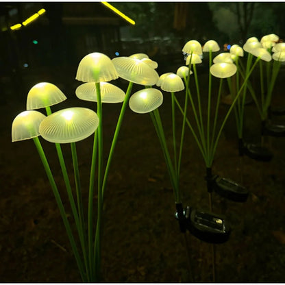 Solarne Lampki LED w Kształcie Grzybów do Ogrodu, Rabat i Ścieżek – Zestaw 10 Sztuk