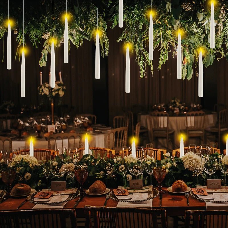 Floating LED candles with remote control – set of 12 pcs.