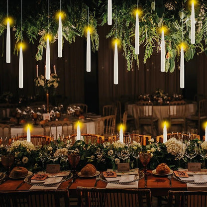 Floating LED candles with remote control – set of 12 pcs.