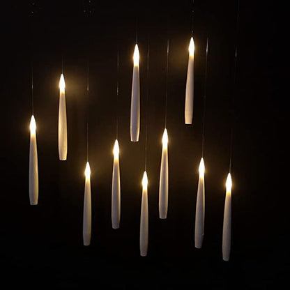 Floating LED candles with remote control – set of 12 pcs.