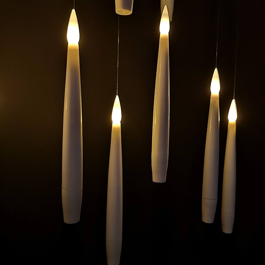 Floating LED candles with remote control – set of 12 pcs.