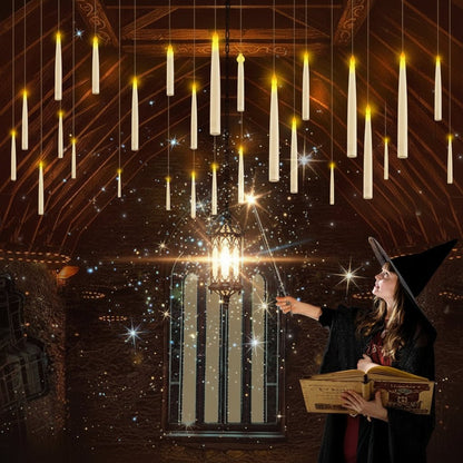 Floating LED candles with remote control – set of 12 pcs.