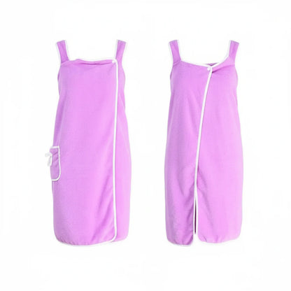 Towel dress with adjustable straps