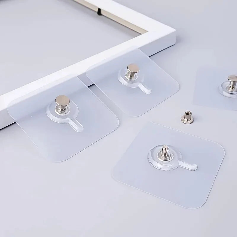 Self-adhesive wall hooks, 10 pcs.