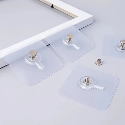 Self-adhesive wall hooks, 10 pcs.