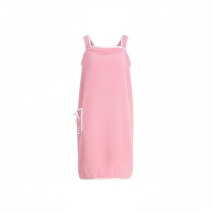 Towel dress with adjustable straps