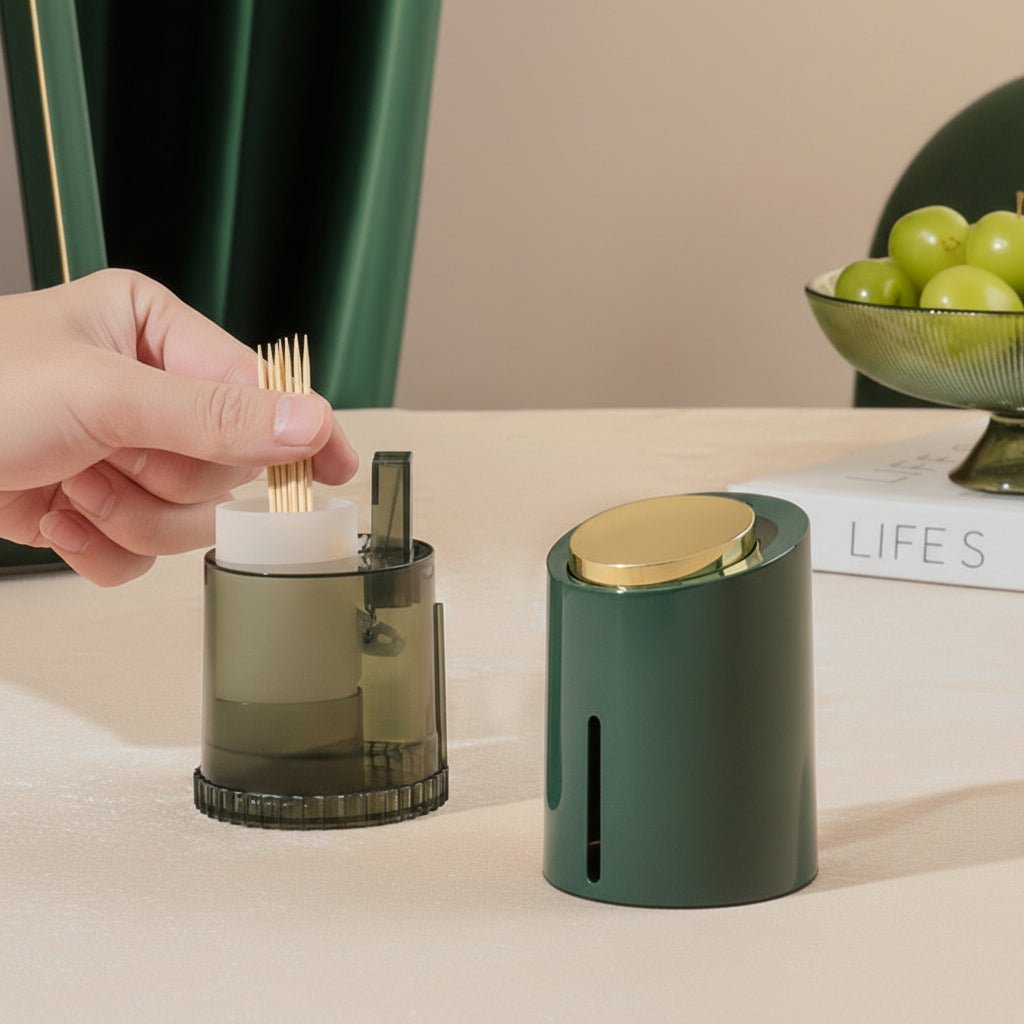 Compact toothpick holder