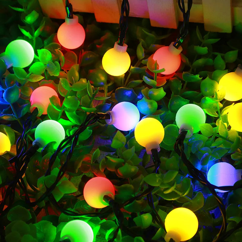 Solar LED garden string lights