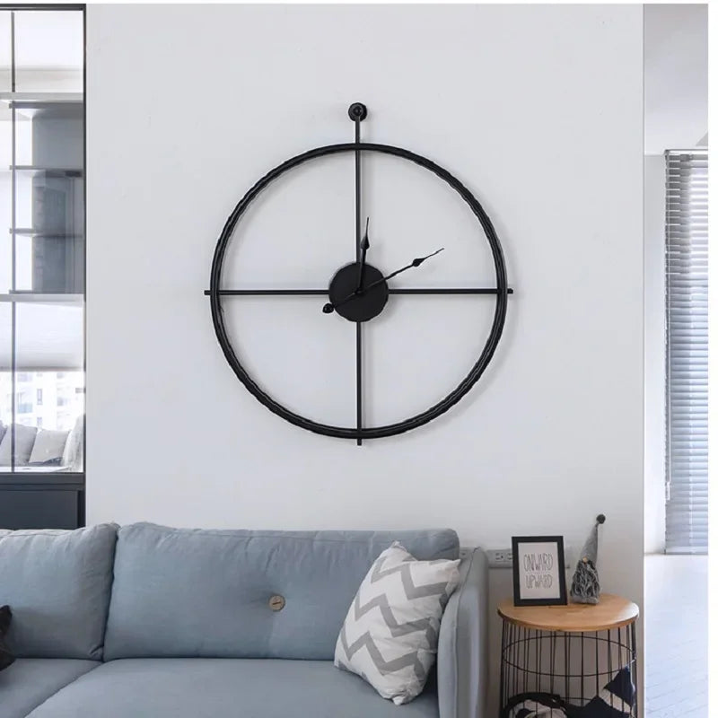 Large silent wall clock