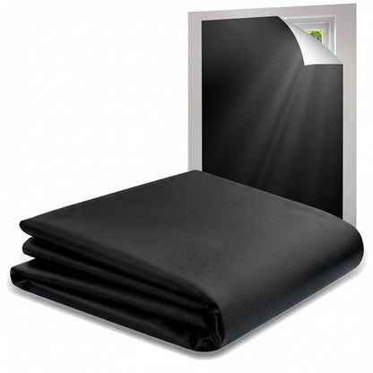 Blackout curtain with hook-and-loop fastening