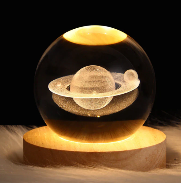 Lampka stołowa szklana 3D