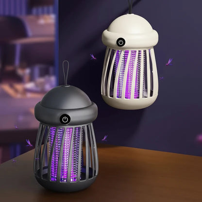 Lampa UV na Komary z Siatką Elektryczną 3000V i Ładowaniem USB