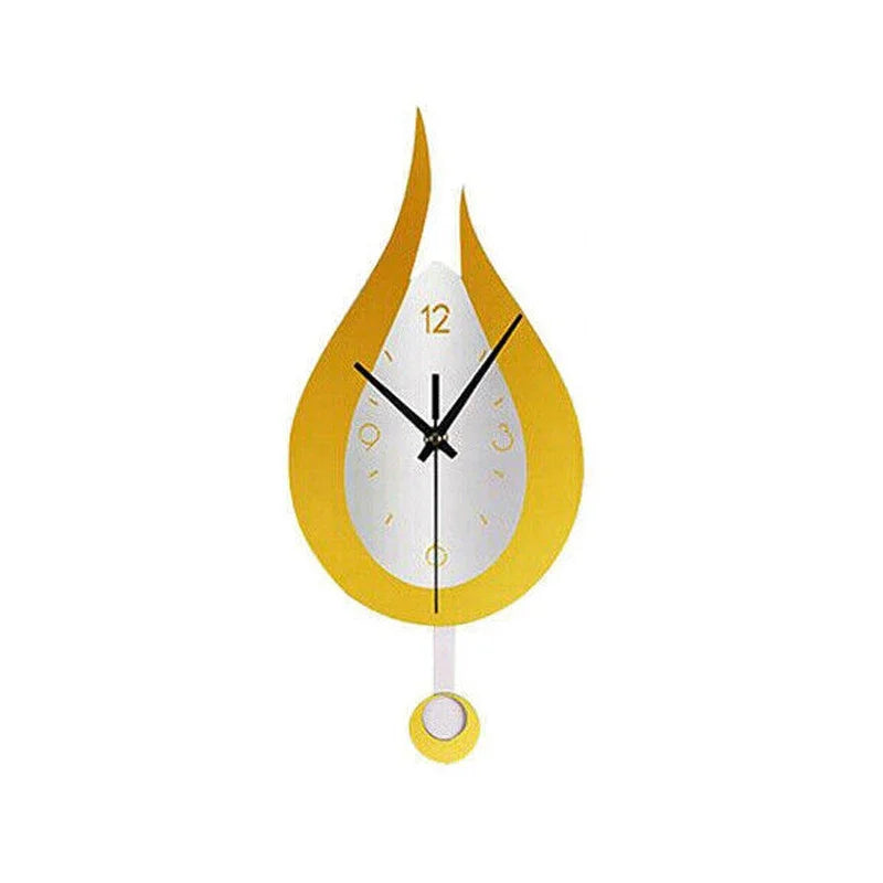 Wall clock with a pendulum