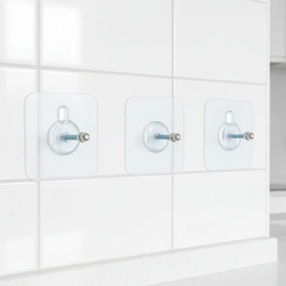 Self-adhesive wall hooks, 10 pcs.