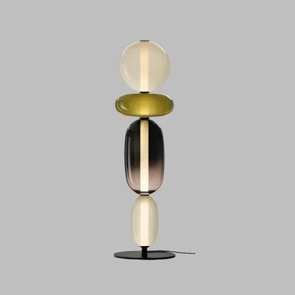 Lampa podłogowa kolorowe szklane elementy