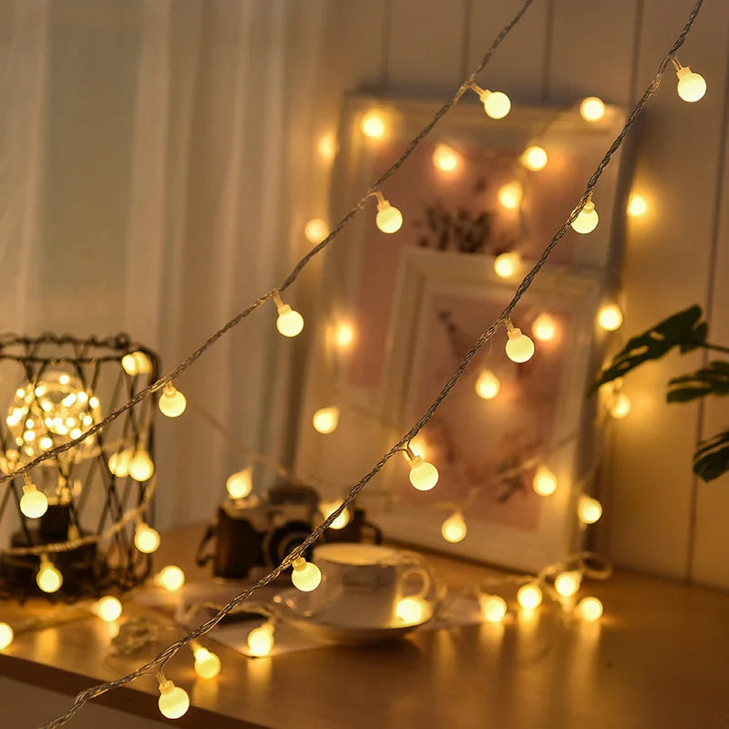 Solar LED garden string lights