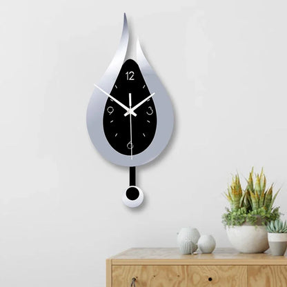 Wall clock with a pendulum