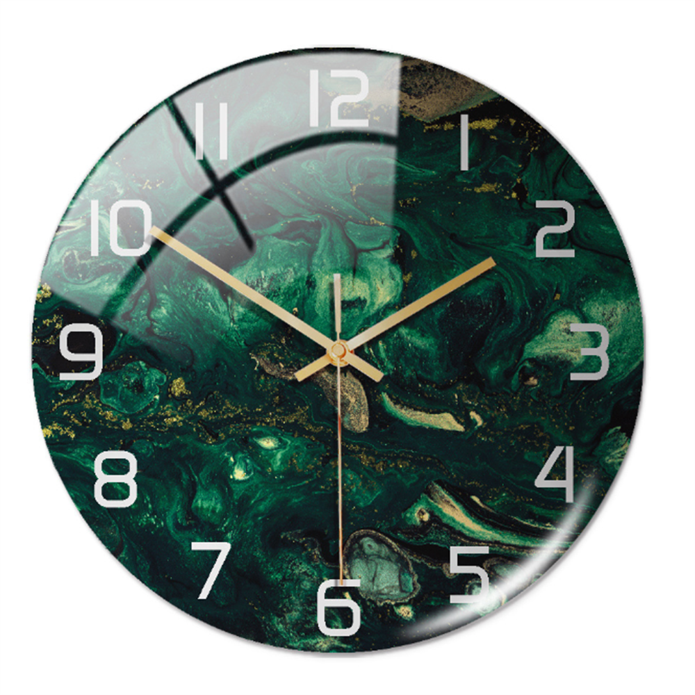 Marble-patterned wall clock