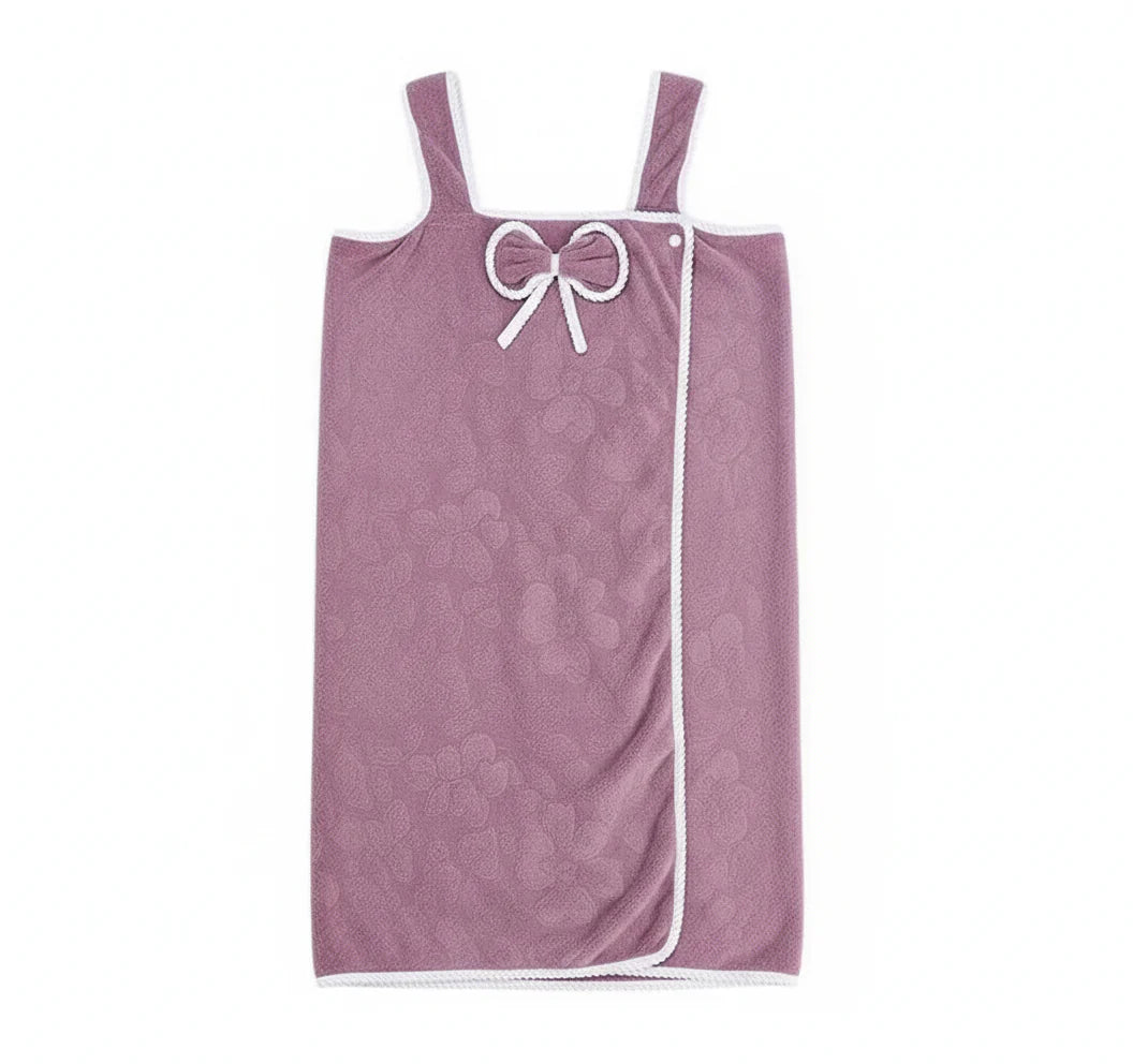 Towel dress with adjustable straps