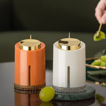 Compact toothpick holder