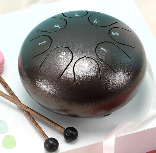 Steel Tongue Drum z torbą transportową do medytacji i użytku w ogrodzie