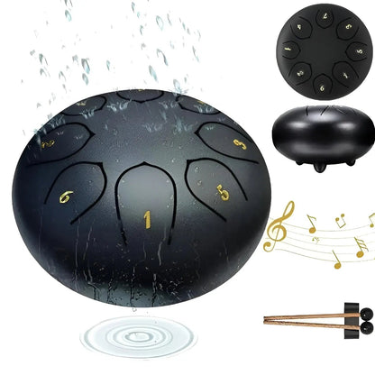 Steel Tongue Drum z torbą transportową do medytacji i użytku w ogrodzie