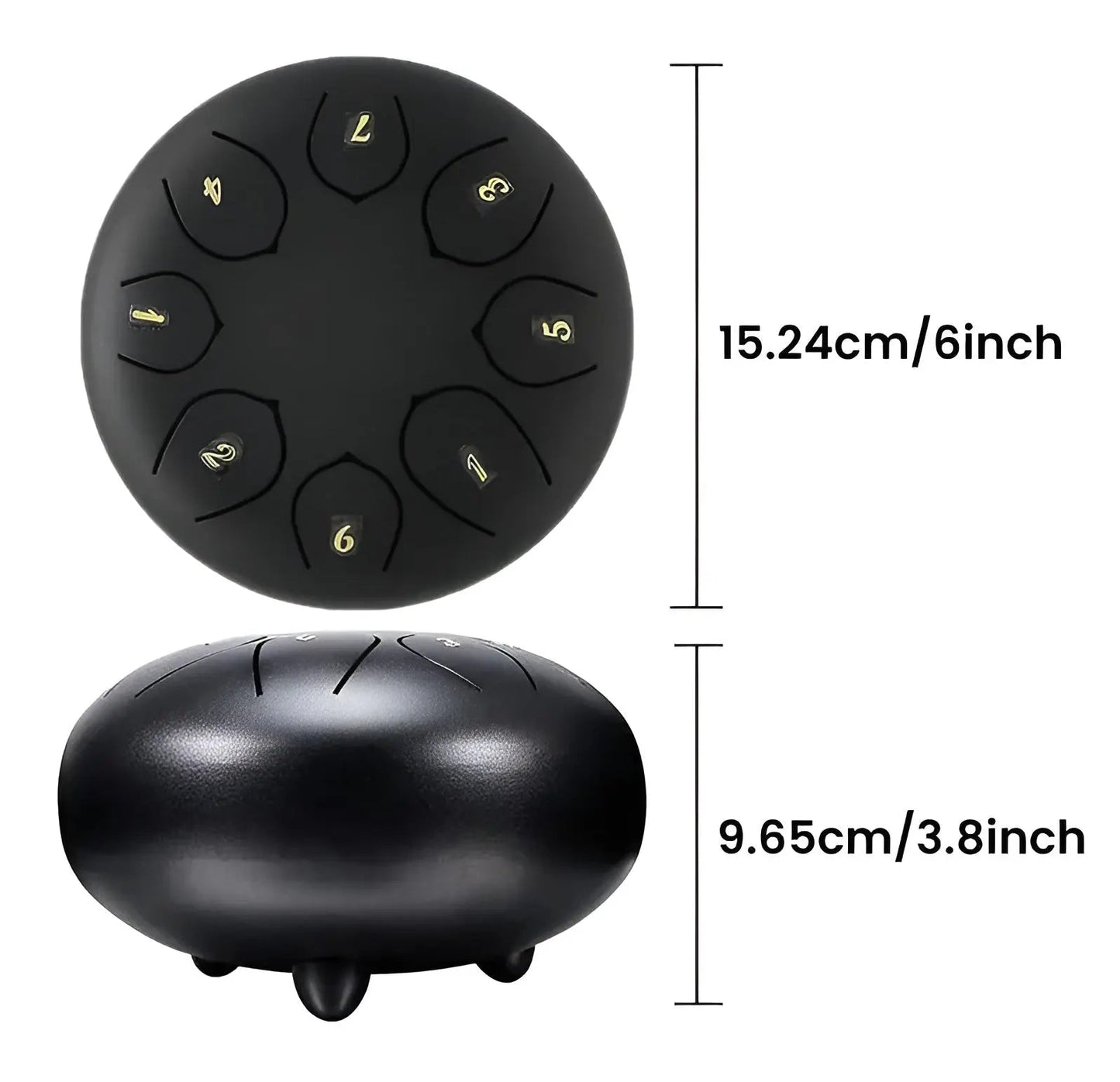 Steel Tongue Drum z torbą transportową do medytacji i użytku w ogrodzie