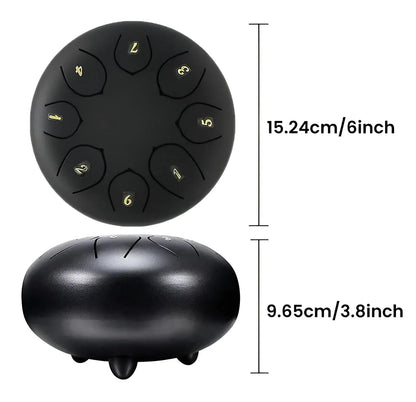 Steel Tongue Drum z torbą transportową do medytacji i użytku w ogrodzie