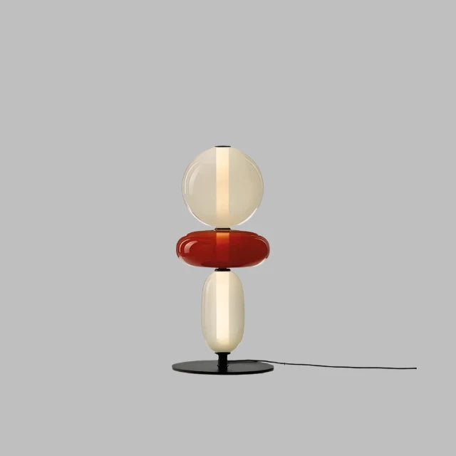 Lampa podłogowa kolorowe szklane elementy