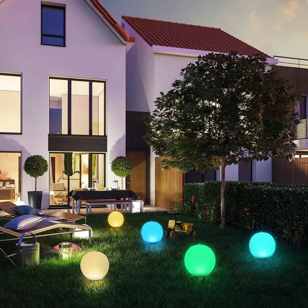 Solarna Pływająca Kula LED do Oświetlenia Ogrodu, Basenu i Tarasu