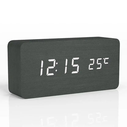 Budzik LED z 3 alarmami i temperaturą