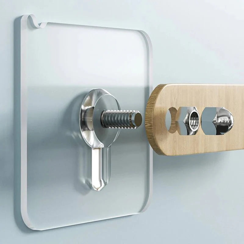 Self-adhesive wall hooks, 10 pcs.