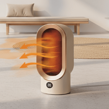 Przenośny Termowentylator Elektryczny 800W z Regulacją Temperatury