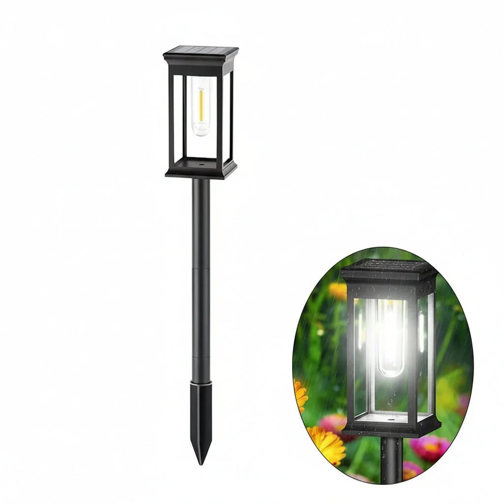 Solarna Lampa LED do Ogrodu z Automatycznym Sterowaniem i Montażem Gruntowym