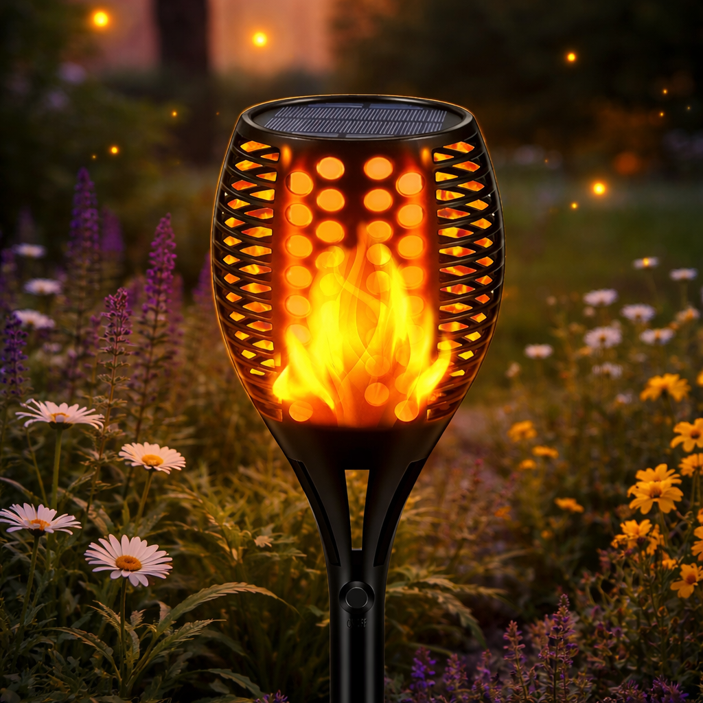 Solarna lampa pochodnia LED