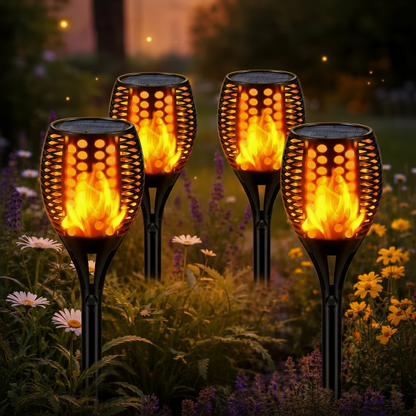 Solarna lampa pochodnia LED