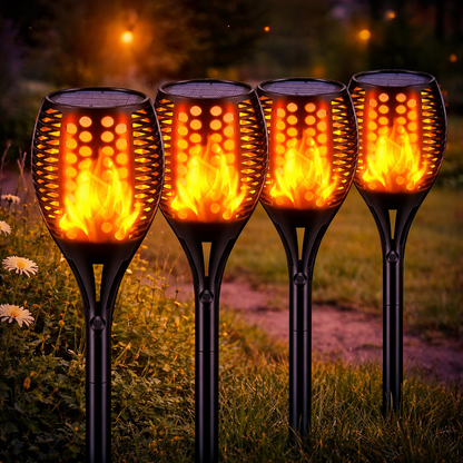 Solarna lampa pochodnia LED