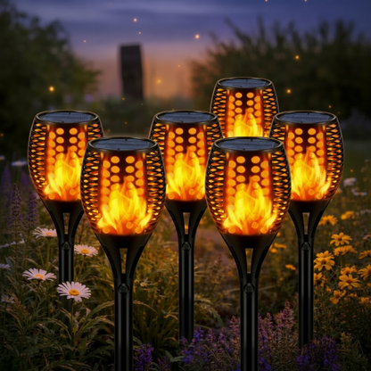 Solarna lampa pochodnia LED