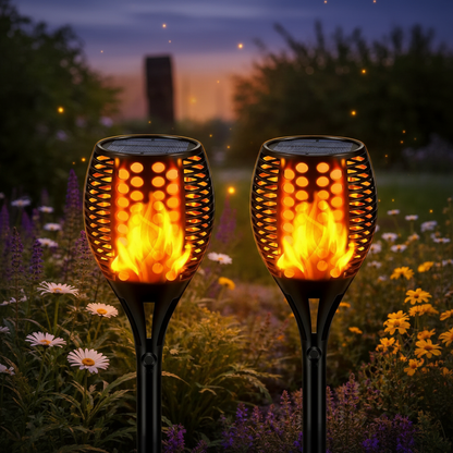 Solarna lampa pochodnia LED