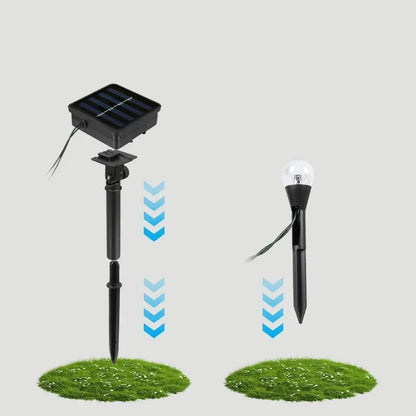 Solarny Łańcuch Świetlny LED z 20 Lampkami i 8 Trybami Oświetlenia do Ogrodu i Tarasu