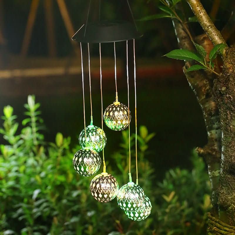 Solar LED wind chime