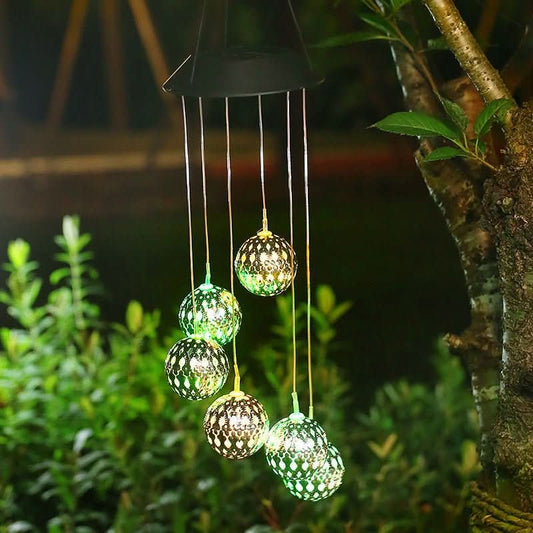 Solar LED wind chime