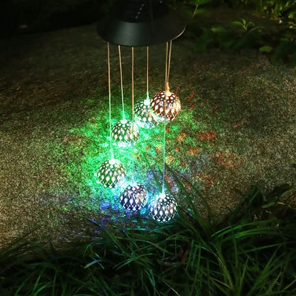 Solar LED wind chime