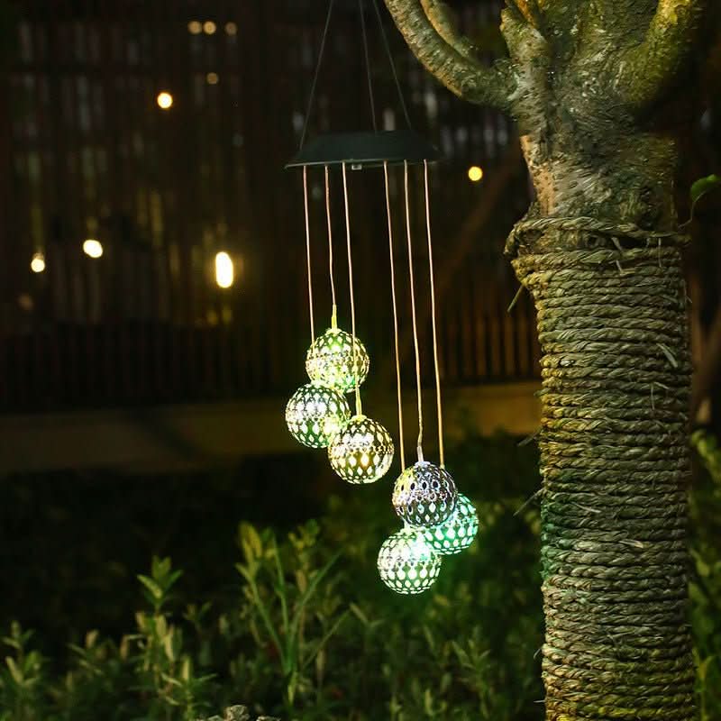 Solar LED wind chime