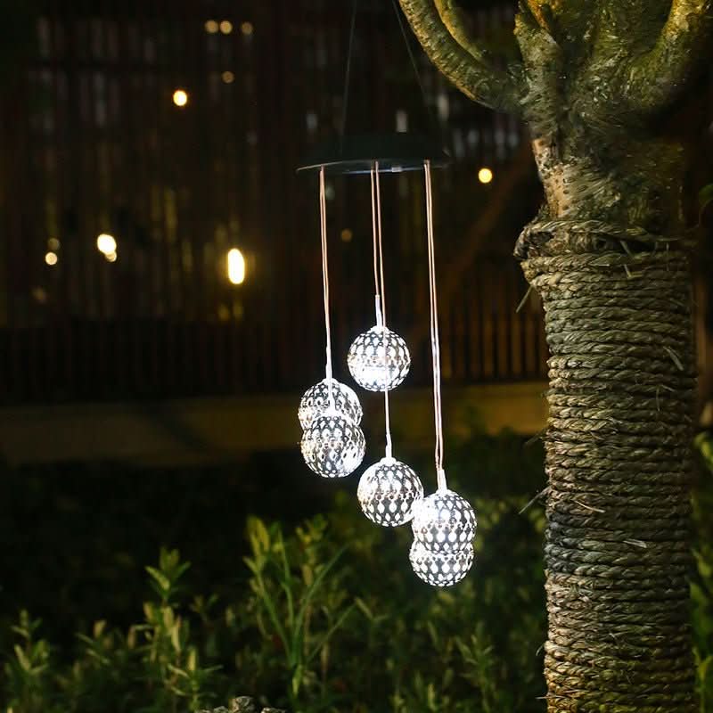 Solar LED wind chime