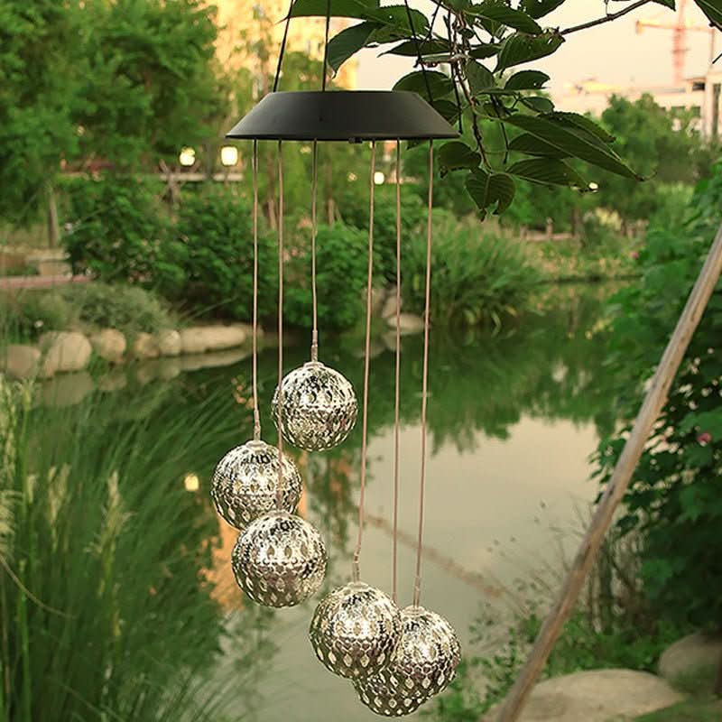 Solar LED wind chime