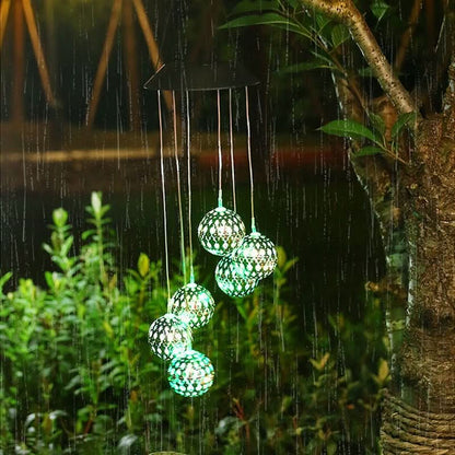 Solar LED wind chime