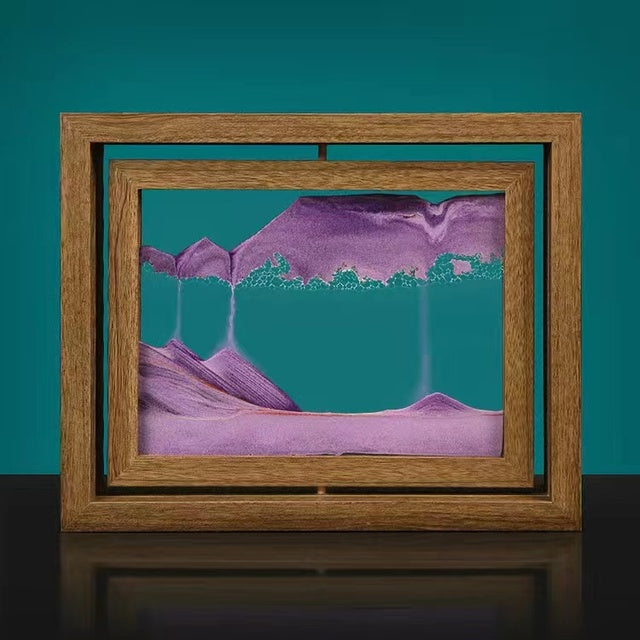 Tableau 3D avec sable mouvant